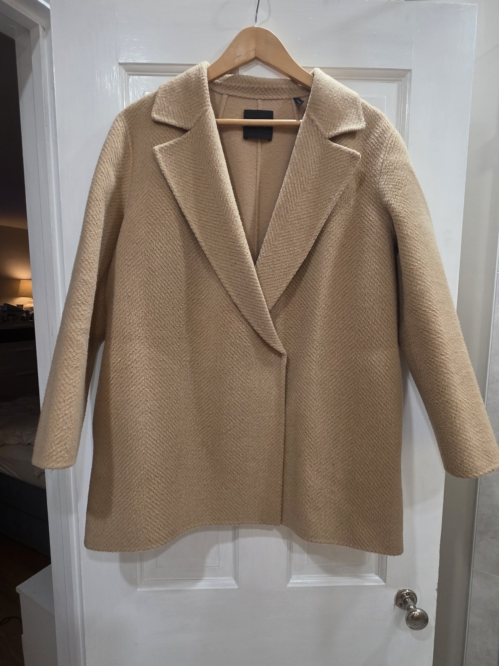 Theory Women's Camel Wool Single-Button Coat